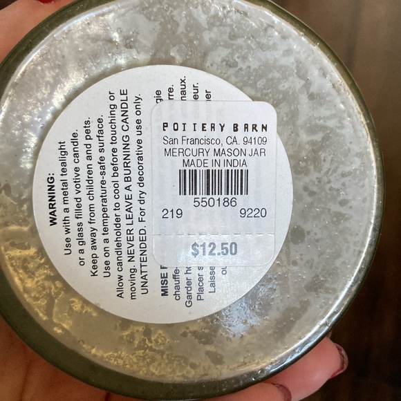 NWT! Excellent condition! Mason Mercury Jar- Pottery Barn - Picture 5 of 7